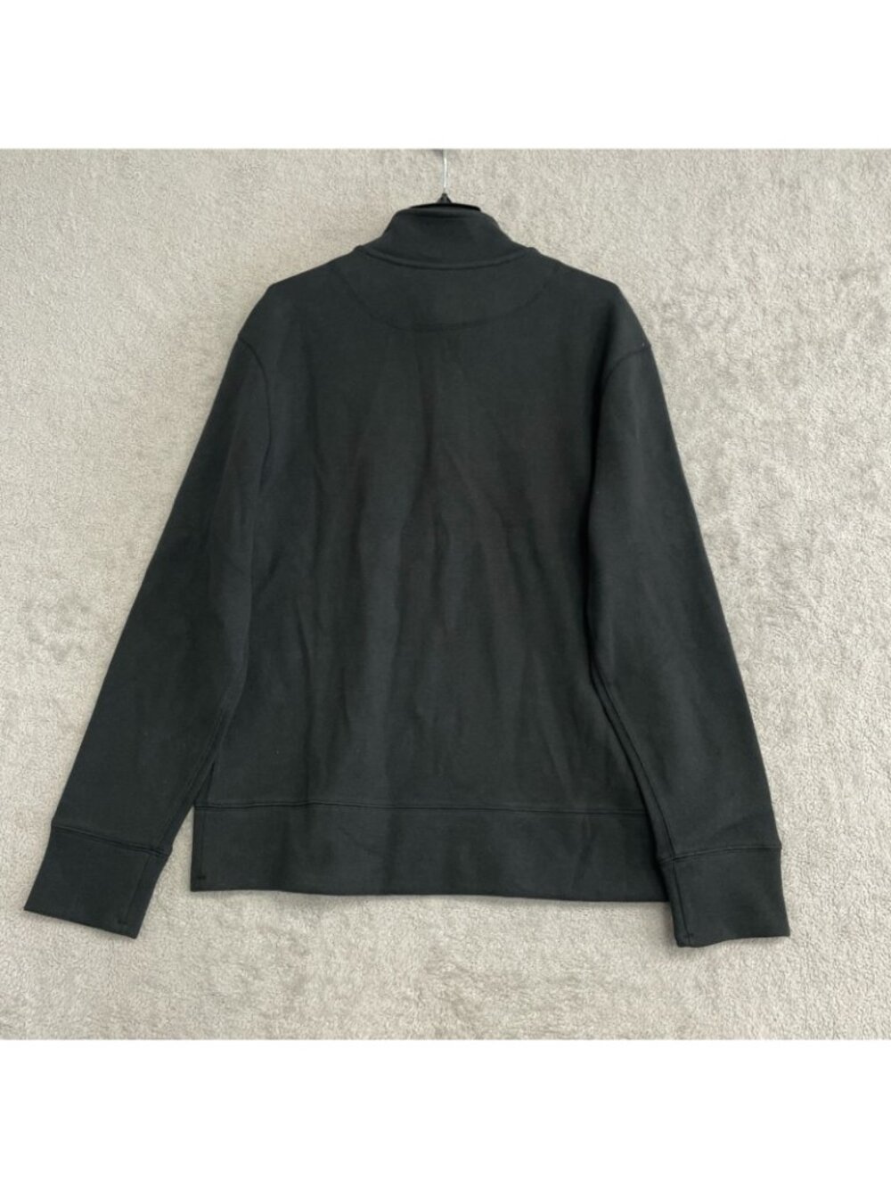 Banana Republic Men's L Black Half-Zip Sweatshirt Cotton Blend H1985 - Picture 4 of 9